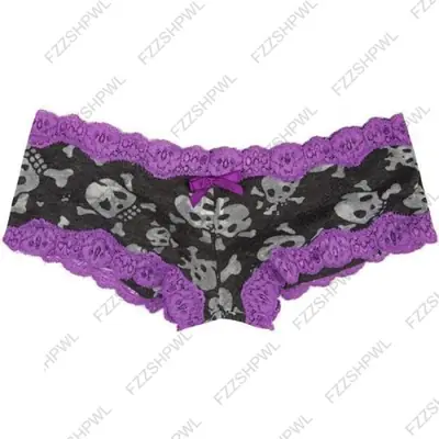Image de Shorts Goth Y2K Dentelle Crâne Harajuku - Style Punk Vintage