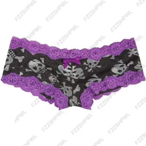 Image de Shorts Goth Y2K Dentelle Crâne Harajuku - Style Punk Vintage