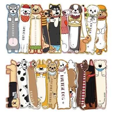 Marque-pages Chiens Mignons - Lot de 30