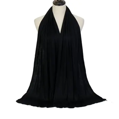 Image de Hijab Élastique en Jersey Modal - Châle Long et Chauffant