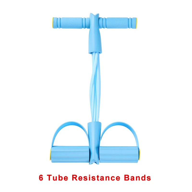 Afbeelding van 4-niveau weerstandsbandspanner met antisliphandgrepen - Fitnessapparatuur voor thuis voor buikspiertraining Yoga Buik