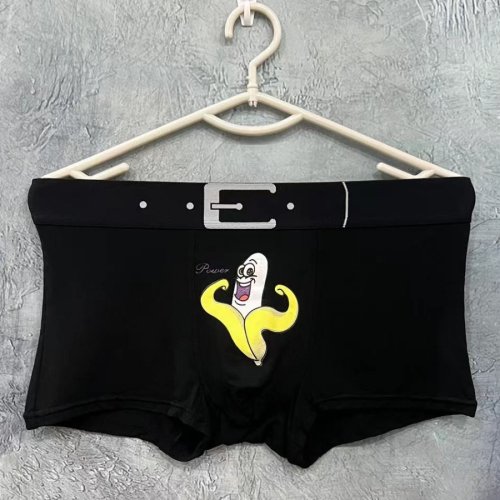 Immagine di Intimo Uomo, Mutande Novità, Boxer da Uomo, Slip Modali con Stampa Divertente Cartoon, Design alla Moda