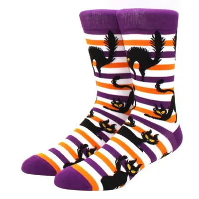 Image de Chaussettes Hip Hop Crâne & Pattes - Style Effrayant et Amusant