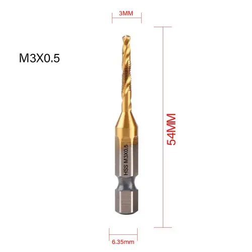 M3X0.5 doré