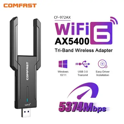 Image de Adaptateur WiFi 7 USB 3.0 Ultra Rapide - Comfast BE6500