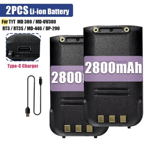 2-2800mAh-1Cable