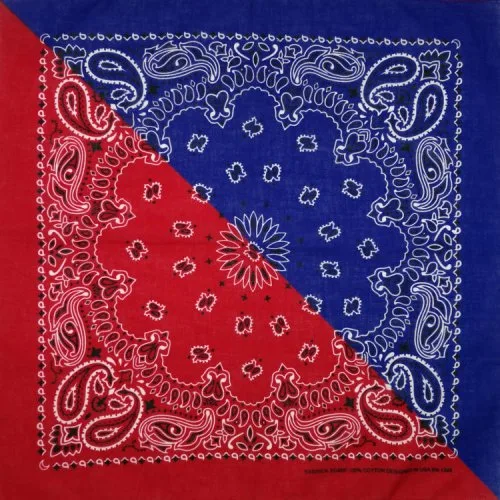 Royalblau blau rot