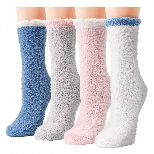 Image de Chaussettes Hiver Chauffantes pour Femmes - Douces & Pelucheuses