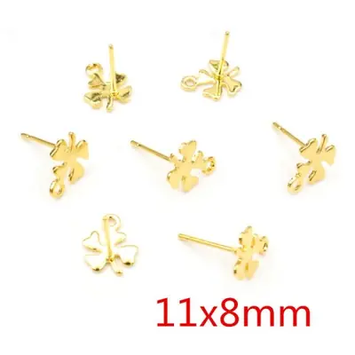 Image de Boucles d'oreilles en acier inoxydable doré - Kit bricolage