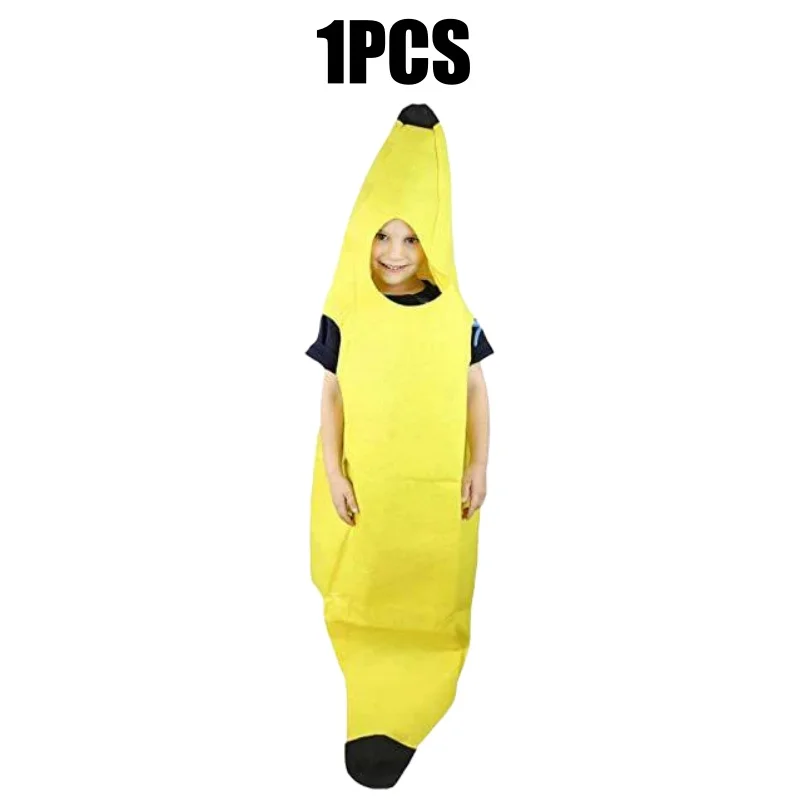 Immagine di Costume da Banana per Adulti – Divertente Costume di Frutta per Halloween, Carnevale, Feste Tematiche e Spettacoli Teatrali