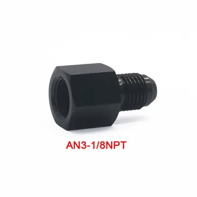 Image de Adaptateur Aluminium Noir AN4-AN10 - Raccord Réducteur 1/8 NPT