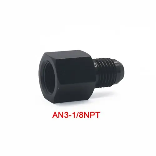 Image de Adaptateur Aluminium Noir AN4-AN10 - Raccord Réducteur 1/8 NPT