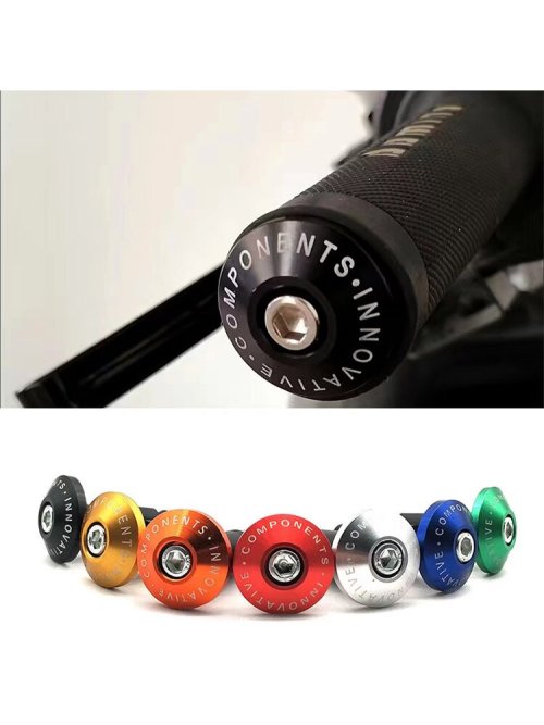 Universelle Motorrad Lenkergriffkappen mit Gewichtsstecker – Stabile Griffbar-Endkappen für optimale Fahrkomfort und Styling-Upgrade