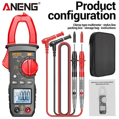 Image de Multimètre Numérique Professionnel ANENG ST181 - Pince Ampèremètre AC/DC