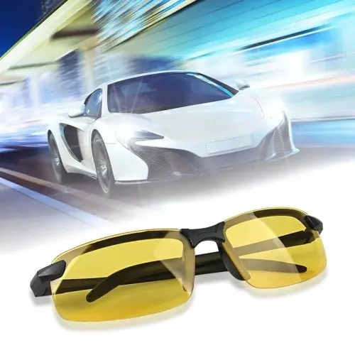 Image de Lunettes de Vision Nocturne Anti-Éblouissement - Conduite de Nuit
