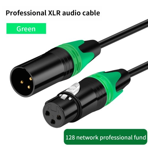 Bild von XLR-Stecker auf XLR-Buchse, Kabel für professionelle Aufnahmen, Verlängerungsleitung, symmetrischer ...