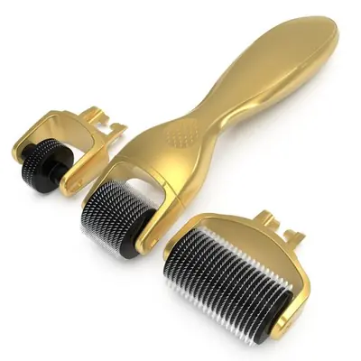 Image de Kit Rouleau Derma 3 en 1 - Micro-Aiguilles Titane pour Soins de la Peau