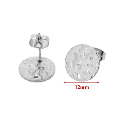 Image de Goujons d'oreille dorés 18 carats - Lot de 10 pour bijoux DIY