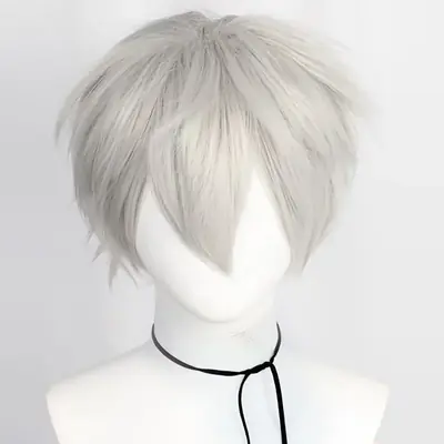 Image de Perruque Cosplay Courte Synthétique - Multicolore & Lisse