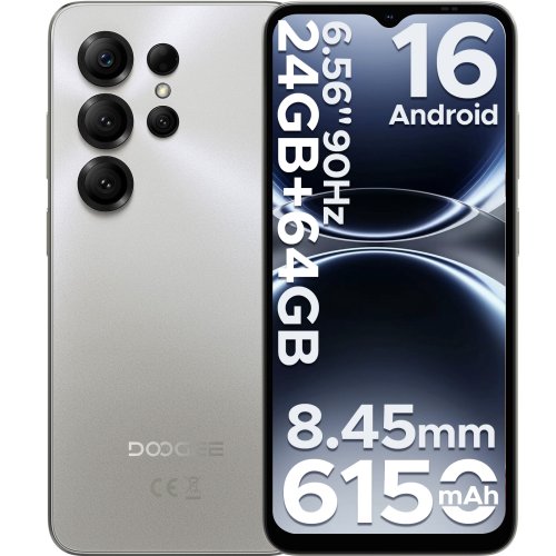 Afbeelding van Global Versie DOOGEE Note56 X Smartphone Android 16 24 GB RAM (3 GB + 21 GB) 64 GB ROM 6.56 '' Scherm 6150 mAh Batterij Mobiele Telefoon