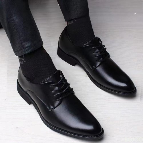 Afbeelding van Stijlvolle Herenschoenen met Verhoging: Comfortabele Britse Casual Flats voor Lente en Zakelijke Gelegenheden