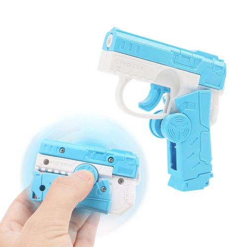 Immagine di Pistola Giocattolo Mini Fidget Spinner con Effetto Antistress: Gioco Sensoriale per Bambini, Ideale per la Decompressione e il Divertimento Creativo