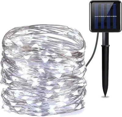 Image de Guirlande LED Solaire Extérieure - Éclairage Magique pour Noël & Jardin