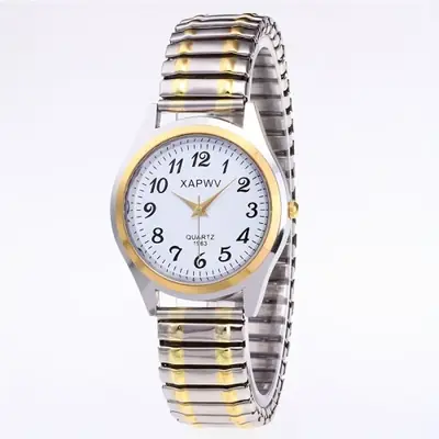 Image de Montre Couple Grand Cadran - Élégante & Pratique pour Tous les Âges