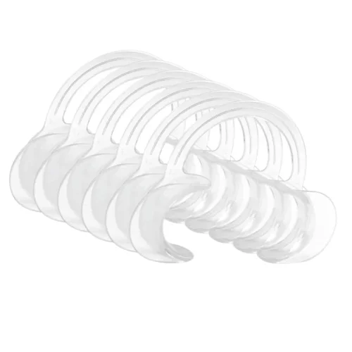 Immagine di Divaricatori per guance dentali a forma di C da 5 pezzi (formato M, rosa) Apri bocca Trattamento dei...