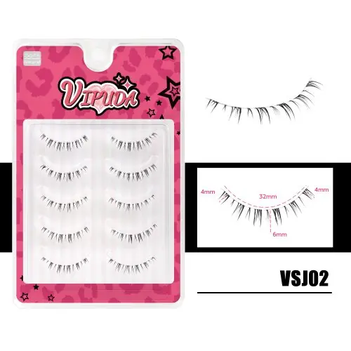 Image de Cils Inférieurs Manga Transparentes - Effet Vaporeux & Flamme