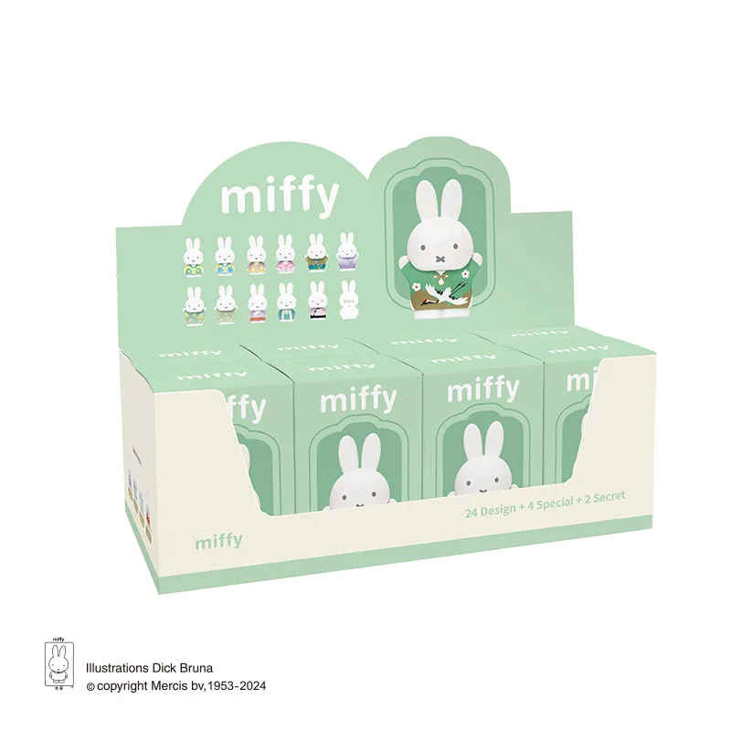 Bild von Kawaii Miffy Cartoon Antike Serie Mode Spielen Modell Hand Tisch Dekoration Nette Puppe Spielzeug Weihnachten Geschenke
