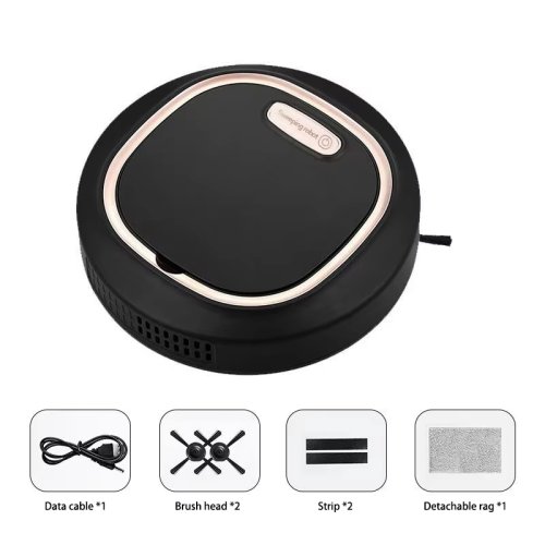 Image of Automatic Sweeping Robot Home Sweeper Lazy Person Intelligent 3-in-1 Sweeping Machine USB Rechargeable Vacuum Cleaner