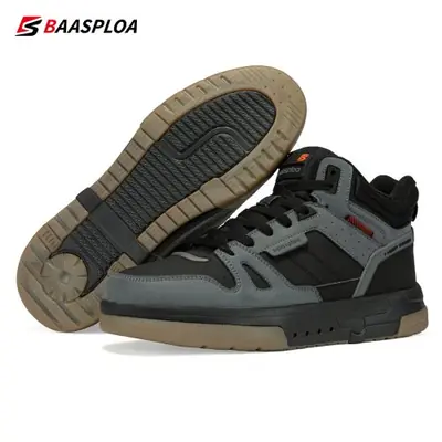 Image de Chaussures d'Hiver Hommes - Chaussures de Marche Imperméables & Antidérapantes