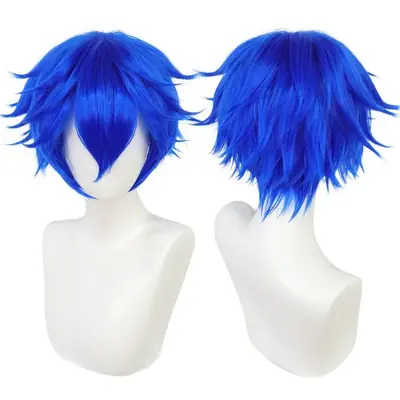 Image de Perruque Cosplay Courte Synthétique - Multicolore & Lisse