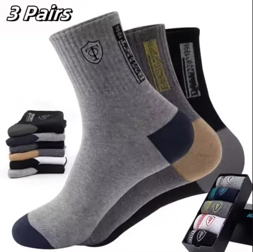 Image de Chaussettes Hommes Respirantes en Bambou - 5 Paires