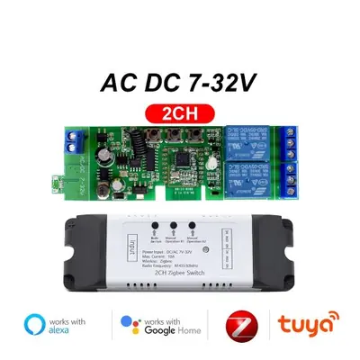 Image de Module Relais Zigbee 4 Canaux - Contrôle Intelligent avec Alexa
