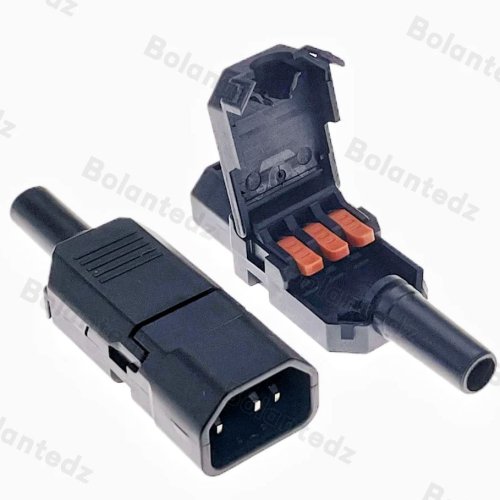 Bild von Bolantedz 1 Stück 10 A Stecker für Reiskocher – Schraubenfreie Schnellverdrahtung, AC-Steckdose, Elektrische Reiskocherverdrahtung, PDU