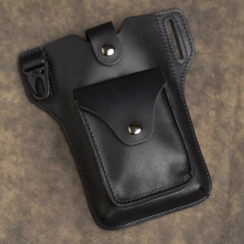 Image de Sac de Taille Homme en Cuir - Style Rétro & Multifonctionnel