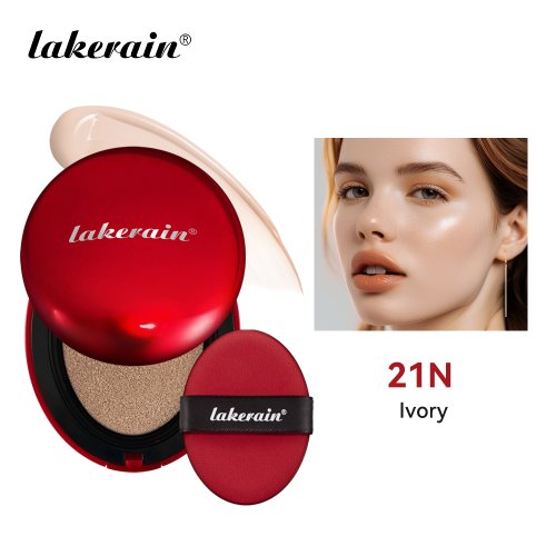 Afbeelding van Natuurlijke Kussen Foundation met Zonnebrandbescherming - Volledige Dekking, Waterdichte & Langdurige Make-up voor een Perfecte Huid