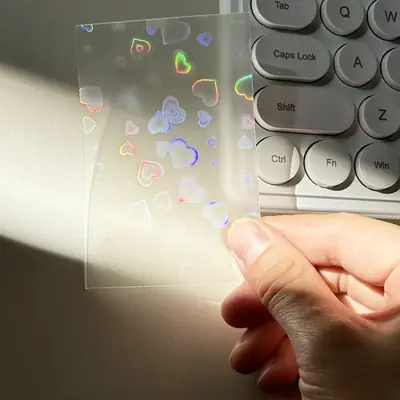 Image de Manchons de Cartes K-pop 50 pcs - Protection Holographique
