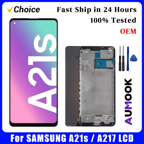 Bild von OEM PLS LCD Für Samsung a21s LCD Display Bildschirm Ersatz Für Samsung A217 Mit Rahmen Display Touchscreen Digitizer Montage