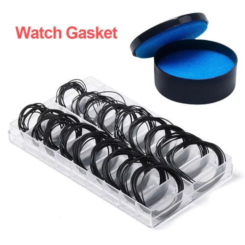 Bild von 200 Stück Uhrengehäuse Gummiringe – Wasserdichte O-Ring Dichtungen in 0,5 mm und 0,6 mm Stärke für Uhrmacher und Reparaturen