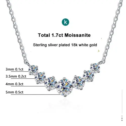 Image de Collier Moissanite Femme - Élégant & Brillant