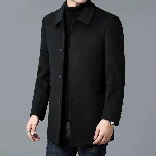 Image de Manteau Homme Laine Double Face Coupe Vent