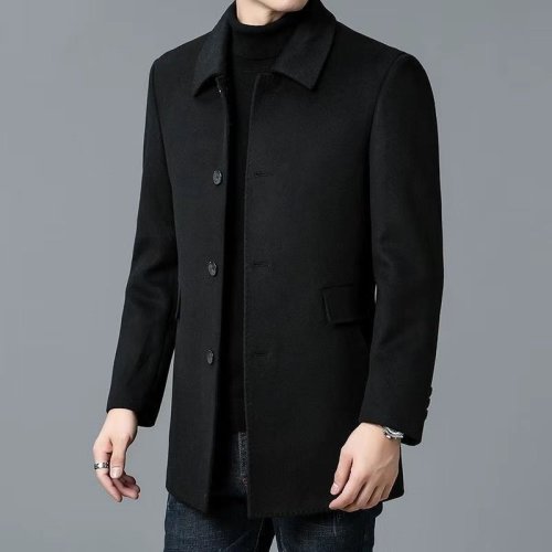 Image de Manteau Homme Laine Double Face Coupe Vent