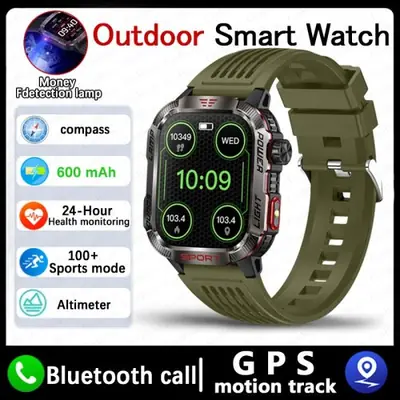 Image de Montre Connectée Militaire GPS avec Lampe Torche et Boussole