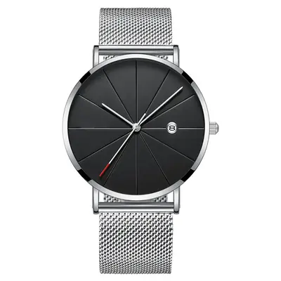Image de Montre Homme Luxe Ultra Fine Or & Acier Inoxydable