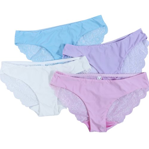 Image of Soft Seamless Cotton Lace Panties for Women – Cute, Comfortable & Stylish Underwear with Elegant Design