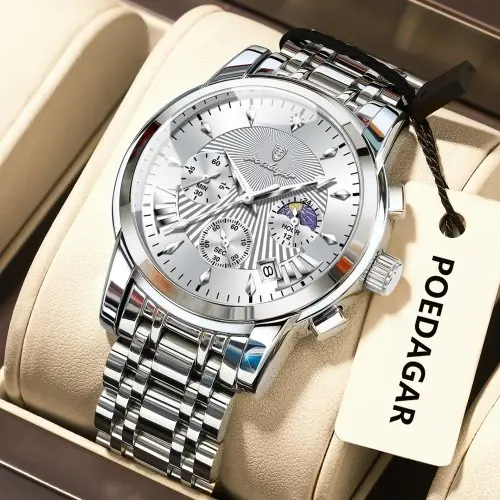Image de Montre Militaire Homme Étanche avec Chronographe et Lumineux