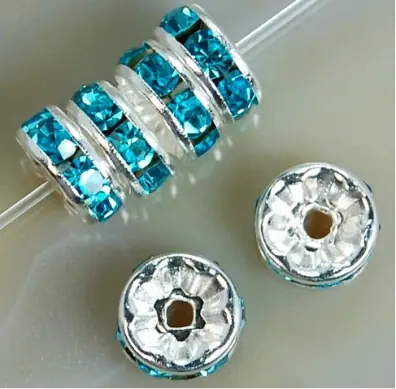Image de Perles Strass Rondelles 4-10mm - Kit Bijoux DIY